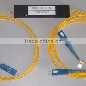 Professional PON Network FTTX Fiber Optic 1x2 PLC Splitter With Low Insertion Loss and Compact Design thumbnail-1