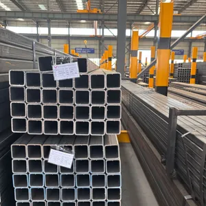 Welded Pipe 6 Meter Welded Square Steel Pipe Erw Black Steel Pipe Price thumbnail-1