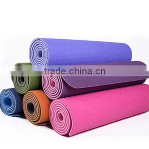Popular And Comfortable Double Embossing High-elastic TPE Yoga Mat thumbnail-1