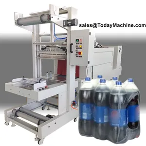 Automatic Water Beverage Plastic Bottle Film Tray Group Shrinking Wrapping Machine Equipment thumbnail-4