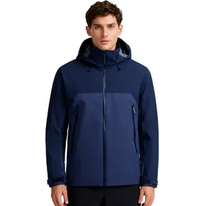 Waterproof Outdoor Raincoat for Men and Women, Autumn and Winter Coat, Long Sleeved Heat Sealed Single-layer Windbreaker Jacket thumbnail-5