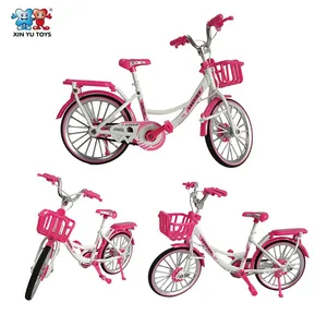 XINYU 1:8 Scale Girl Bicycle Die-cast Metal Vehicle Toy Stimulated Bike Model thumbnail-4