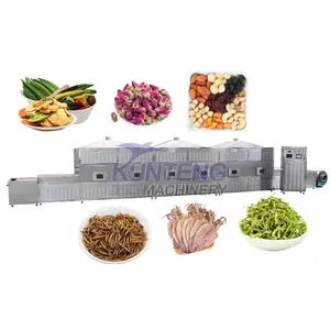 Pepper Coffee Powder Conveyor Belt Dryer Corn Starch Microwave Drying Machine EPC thumbnail-1