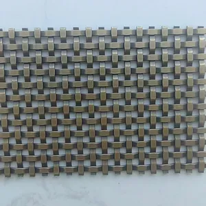 Special Offer: Bronze Metal Woven Mesh Curtain for Elevator Panel Decoration thumbnail-3