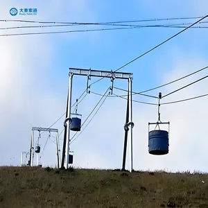 Daqin Industrial Material Ropeway: Gondola Lift Daqin Cable Car Ropeway: Aerial Tramway + Gondola Lift + Material Ropeway for Mining Cableway thumbnail-1