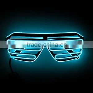 EL Light Wire Flashing Shutter Shades Glasses thumbnail-2