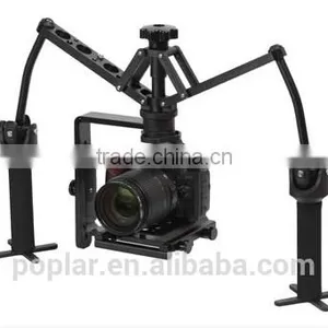 Poplar China Supplier High Quality Camera Rig Best Stability DSLR Double Handheld Video Gimbal Stabilizer for Digital thumbnail-1