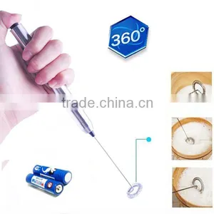 LFGB,FDA,CE Coffee Latte & Cappucino One Touch Handheld Milk Frother Handy Electric Milk Frother Quality Choice thumbnail-4