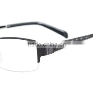 Metal Half Rim Men Eyeglass Frame Fashion Glasses Eyewear thumbnail-3