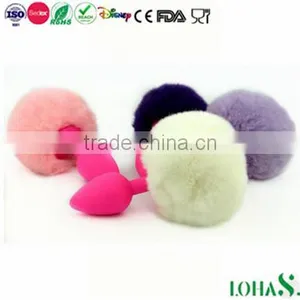 Food Grade Silicone Anal Sex Toys Rabbit Tail Anal Plug thumbnail-1