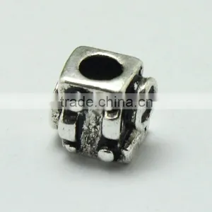 Europe and America Popular Pdora Square Shape Large Hole Beads Accessories, Zinc Alloy Jewelry Accessories thumbnail-3