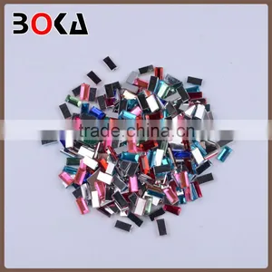 Retro Crystal no Hot Fix Rhinestone for Mobile Phone Patch Decoration Faceted Glass Stones thumbnail-2