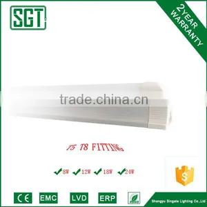 Hot Sale T5 T8 Aluminum and Plastic Led Light Fitting thumbnail-1