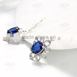 Christmas 18K Gold Plated Tourmaline Zircon Earrings Wholesale thumbnail-6