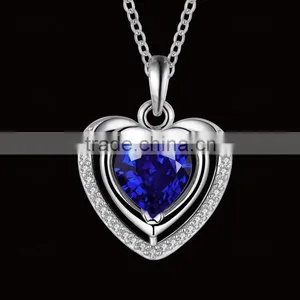 Fashionable Heart Shape Jewelry,heart Design Pendant Necklace,zirconia Necklaces thumbnail-4