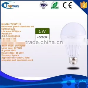 High Brightness 5w 7w 9w 12w E27 E14 B22 Screw Base Led Bulb Light thumbnail-2