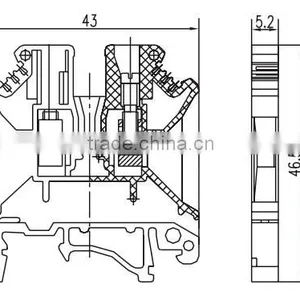 Industrial 800V 24A Wire Terminal Screw Connector thumbnail-6