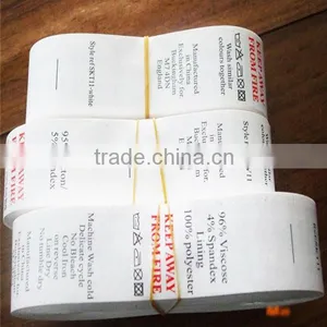Manufacture Printed Clothing Wash Care Labels, Cheap Price in China thumbnail-2
