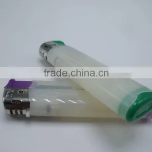 2016 Hot Sale Colored Pusher Electronic Disposable Creamy Lighter thumbnail-6