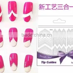 New Arrival Nail Art Sticker French Manicure Tips Guide 3D Nail Decoraions thumbnail-3