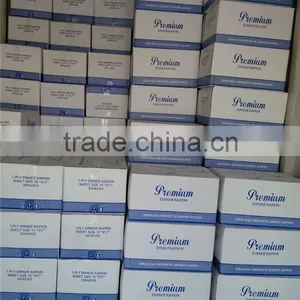 Hot Sale 43x43cm, 1/8Fold White Dinner Paper Napkins thumbnail-5