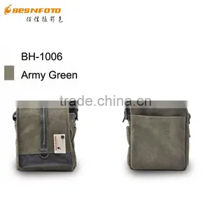 Besnfoto BN-1006 Army Green Multifunctional Canvas Cheap Camera Bag for Men thumbnail-2