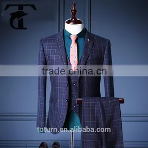 Latest Design Men Suit Coat Pant Men Suit for Weeding Turkish Mens Suits thumbnail-1