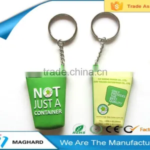 Cup Shaped Soft Pvc Fridge Magnet Key Chain Quality Choice thumbnail-1