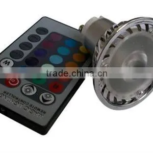3W E27 RGB Dimmable LED Bulb thumbnail-1
