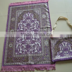BT- 602 Adult Muslim Prayer Mat and Rugs With Bag Haji Present thumbnail-4