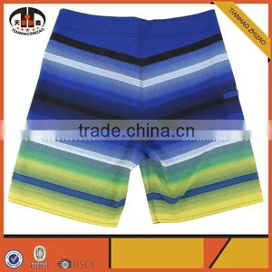 Mens Polyester Board Shorts With Colorful Stripe thumbnail-2