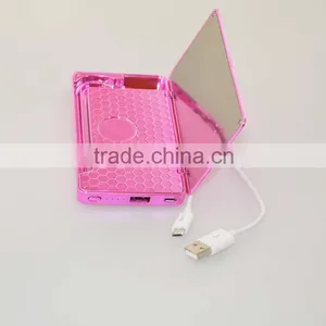4000mAh Built-in Cable Smart Mirror Power Banks for Lenovo K3 Note Shenzhen thumbnail-4
