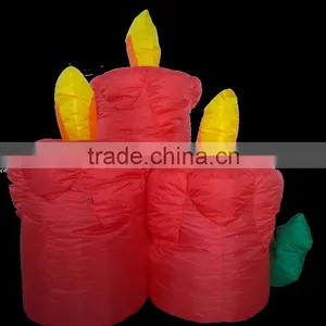 DJ-XT-03 Inflatable Three Candle Lighted Christmas Outdoor Decoration thumbnail-2