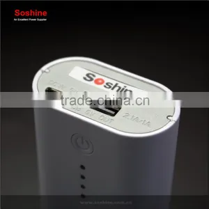 Soshine E4C LED Power Bank External Battery 2 Slots 18650 Battery Charger Box -White thumbnail-5