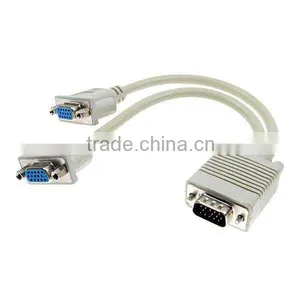 1 Male to 2 Female Vga 15 Pin Splitter Cable thumbnail-1