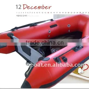 (CE) PVC Material Optioanl Floor Color Fold Inflatable Boat thumbnail-1