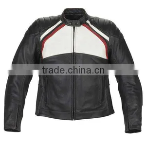 Womens Padded Professional Motorcycle Leather Jacket thumbnail-1