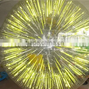 Inflatable Zorb Ball With Shinning Ropes, Safety Door and Safety Belt thumbnail-1