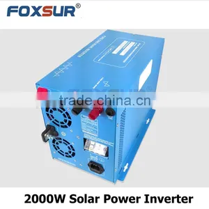 Off Grid Pure Sine Wave Solar Inverter With PWM Solar Controller Digital Display 2000W 24V dc to 110V AC With Battery Charger thumbnail-1