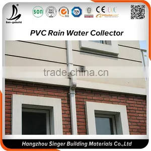 Hangzhou Factory PVC Rain Gutter, Plastic Material 5.2 Inch Rectangular Gutter thumbnail-6