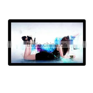 55" Rounded Infrared Touch Screen Wall Hanging Android LCD Advertising Player thumbnail-1