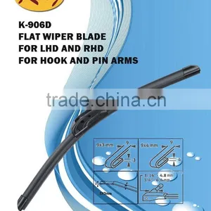K-906D Curved Windshield Wiper Blade, Reflex Windshield Wiper Blade for Hook and Pin Arm thumbnail-1