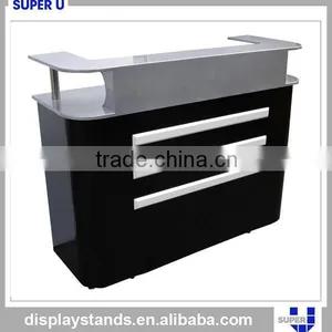 Modern Shop Counter Design Modern Cashier Counter Wooden Glass thumbnail-3