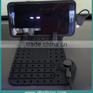 2 in 1 Charging Cable Mobile Phone Holder for Car thumbnail-1