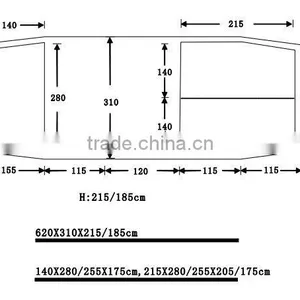 Fiberglass Pole and Polyester Fabric Family Tent thumbnail-5