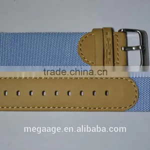 2016 New Fashion Elegant Nato Nylon Leather Watch Band Hot Selling Strap Good Quality Watch Belt thumbnail-1