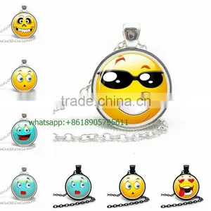 Wholesale IN STOCK 2016 New Emoji Smile Leather Necklace for Best Friends Quality Choice thumbnail-5