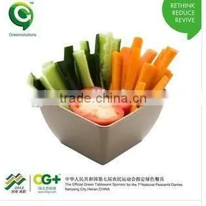 Eco-friendly Cheap Kitchen Rice Husk Fiber Square Bowl thumbnail-2