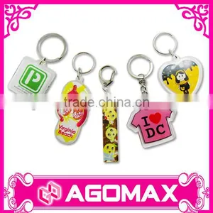High Quality Multi-purpose Clear Plastic Acrylic Keychains thumbnail-5