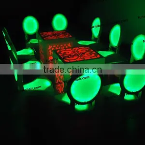 Hot Banquet LED Illuminated Wooden and Acrylic Stackable Chairs thumbnail-4